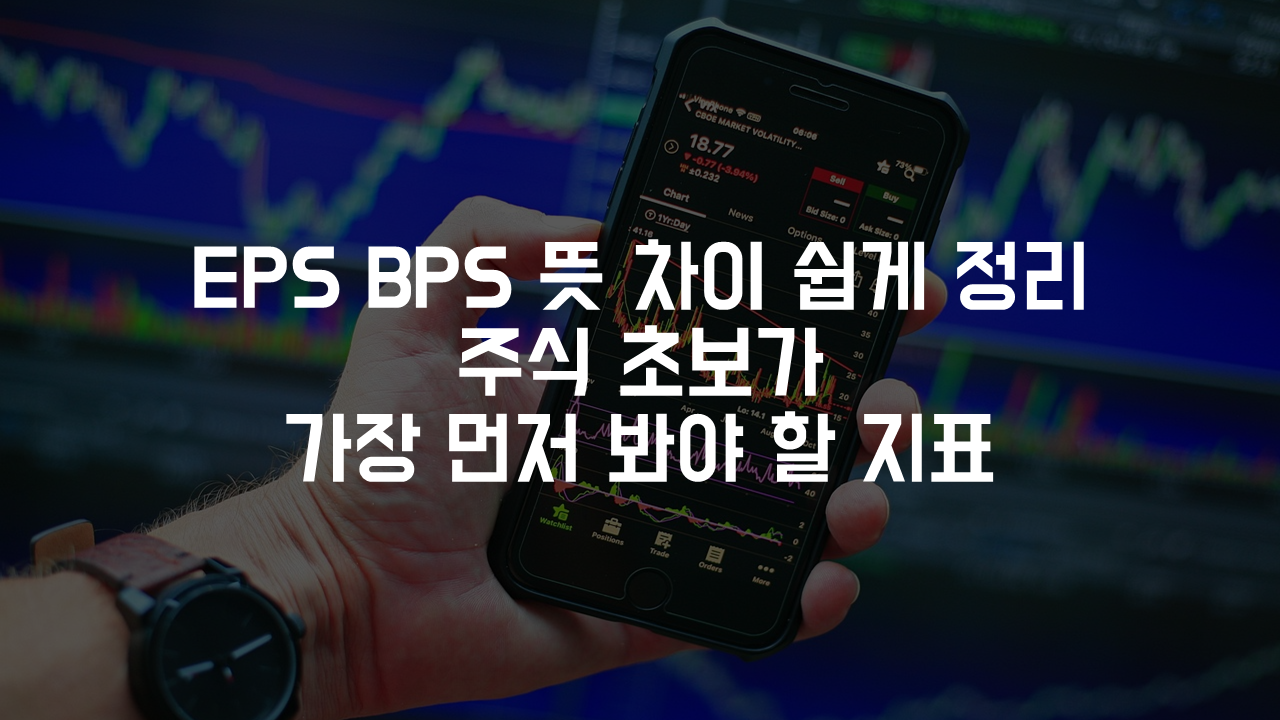 EPS BPS 뜻 차이 쉽게 정리, 주식 초보가 가장 먼저 봐야 할 지표