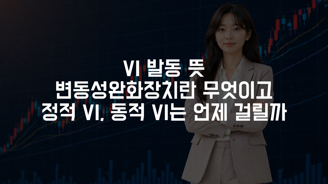VI 발동 뜻 변동성완화장치란 무엇이고 정적 VI, 동적 VI는 언제 걸릴까