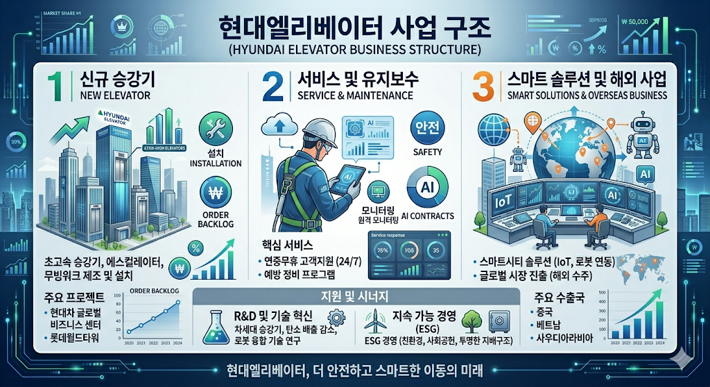 현대엘리베이터 사업 구조