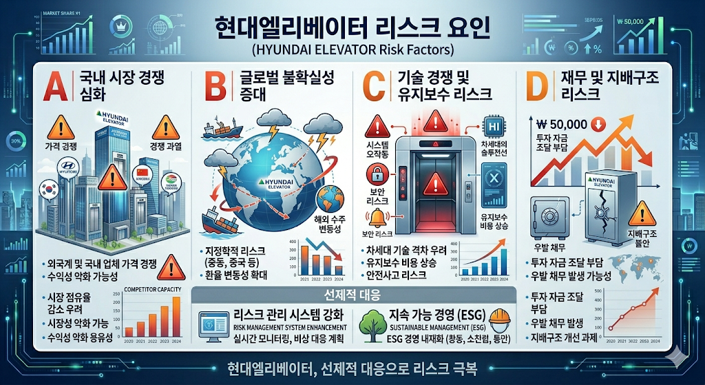 현대엘리베이터 리스크