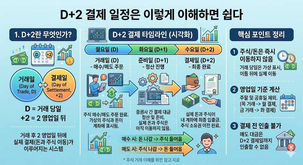 D+2 결제 일정은 이렇게 이해하면 쉽다