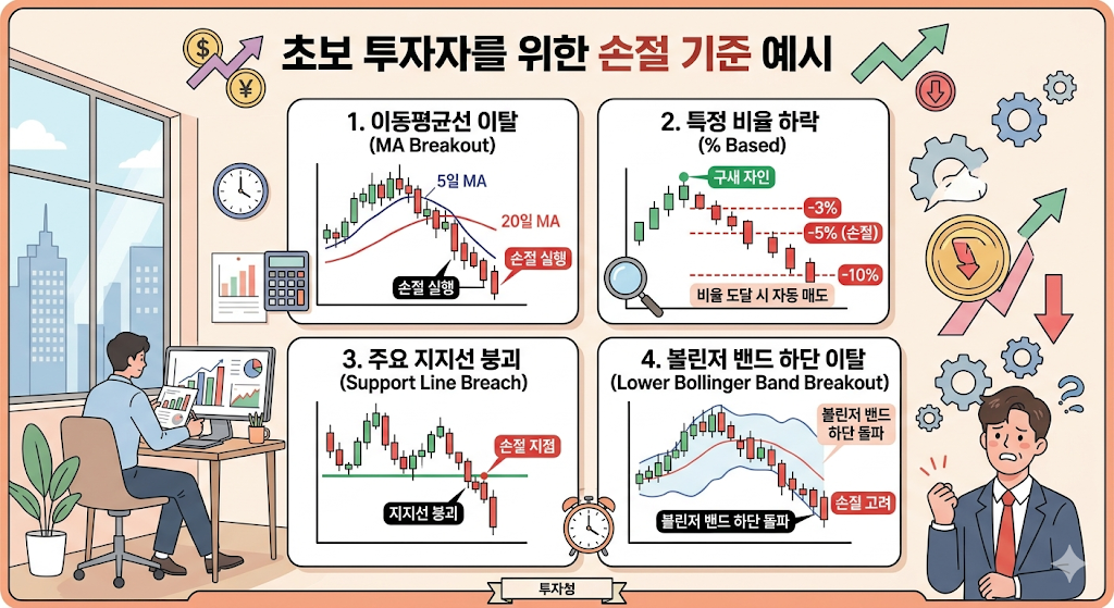 초보자가 많이 쓰는 손절 기준 예시