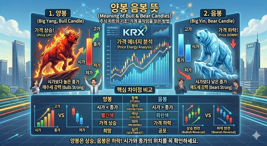 양봉과 음봉 뜻 한눈에 보기