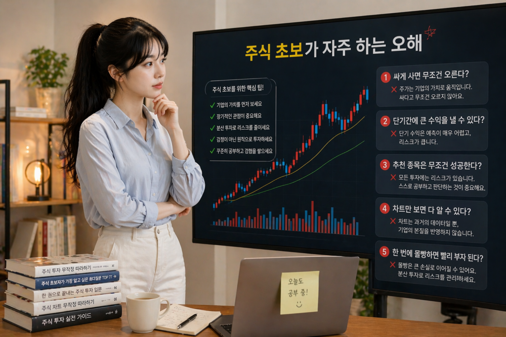 주식 초보가 캔들차트를 볼 때 체크할 순서