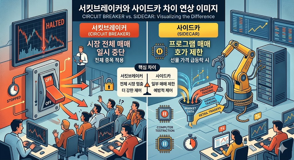 서킷브레이커와 사이드카 차이