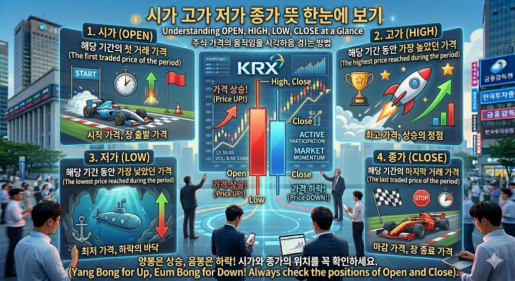 시가 고가 저가 종가 뜻