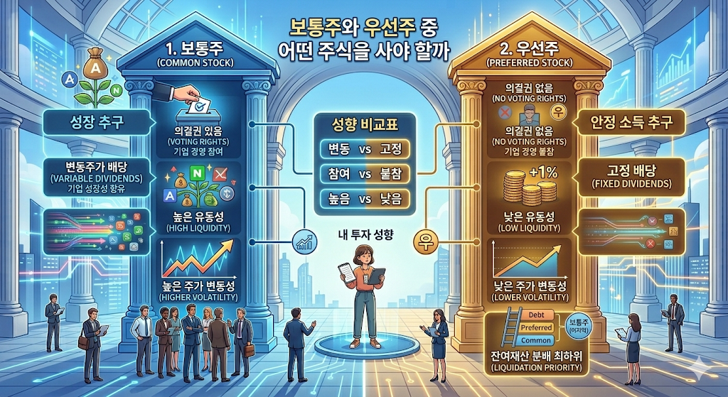 보통주와 우선주 중 어떤 주식을 사야 할까