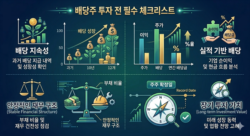 배당주 투자 전에 체크