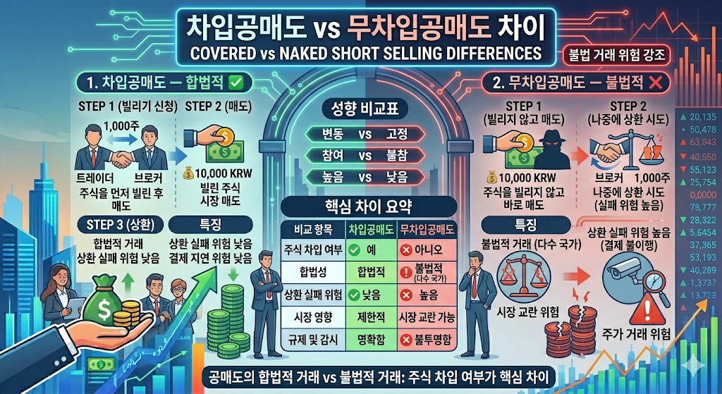차입공매도와 무차입공매도 차이