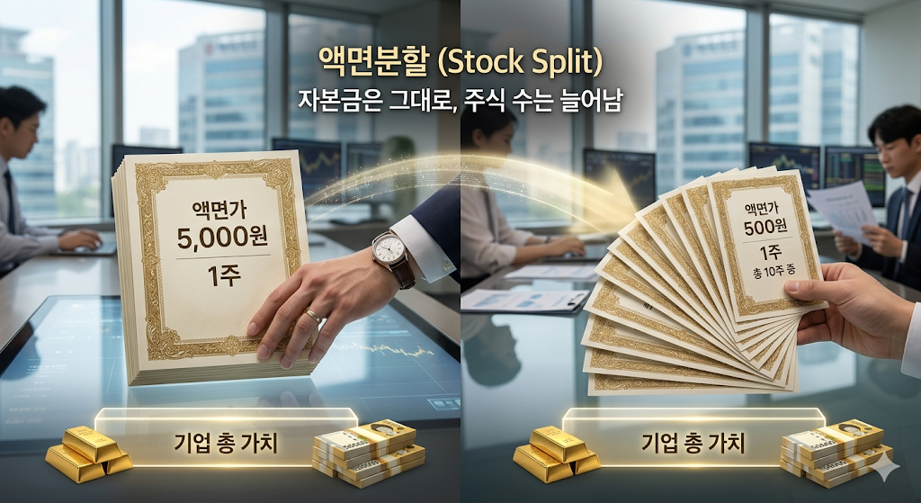 액면분할 뜻